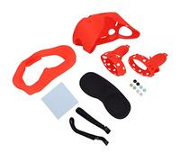 Jectse Ensemble d'accès en Silicone pour Lunettes VR, Masque Facial en Silicone VR, Accessoires pour Les Masques pour Les Lunettes, Couvre-Objectif de Protection, (Rouge)