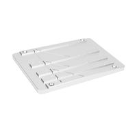 Jectse Ensemble de Blocs D'épissure Stables et Sécurisés, Correspondance Précise en Largeur, Kit D'épissure de Ruban à Bobine Ouverte pour Revoxsonido 1/2 Po 1/4 Po en Alliage D'Aluminium argenté,