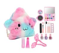 Jectse Ensemble de Maquilage Coule Enfants 19 Pièces, Complete avec Pinceaux CosméTIQUES Lavables, Fausse Vernis à Ongles - Améliore la Confiance, Développe l'esthétique, Améliore Les (2005K)