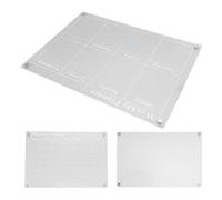 Jectse Équipement de Planification Acrylique Polyvalent avec 6 Stylos, Planificateur de Réfrigérateur Magnétique à Rédaction Simple pour L'organisation Quotidienne, 3PCS Clear Weekly Planner