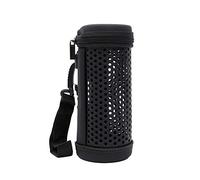 Jectse Étui de Protection pour Haut-Parleur Flip 5, Couverture Rigide Durable avec Dragonne et Crochet d'escalade pour Une Utilisation en Extérieur, Noir, 8x3x3 Pouces