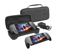 Jectse Étui de Rangement Rigide Noir pour ROG Ally, Ally X 7 Pouces 2025 avec Séparateur Pliable intégré, Combine Protection et Fonction de Support en Un pour d'autres Accessoires