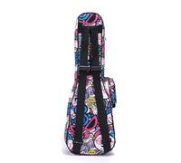 Jectse Étui pour ukulélé, Sac de Transport épais rembourré pour ukulélé, Sac à Dos en Tissu Imperméable avec Plusieurs Poches pour Concert Tenor Soprano (26 Pouces)