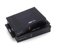 Jectse Extension Ethernet HDMI KVM, avec Ports USB2.0, Résolution 4K 30 Hz, Sortie en Boucle Locale, 2 Ports USB2.0, Transfert 4K 30 Hz 120 M