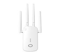 Jectse Extension WiFi, Amplificateurs de Signal sans Fil 300 Mbps avec 4 Antennes à Gain élevé, pour Portée de Bureau à Domicile jusqu'à 80 m², Installation Facile, Mode Répéteur AP (Prise UE)