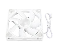 Jectse Fan de Refroidissement PC de 120 Mm Blanc Low -7-Raule/Aile PC pour Boîtier Informatique, Fan de Cas PWM MFDB Silencieux pour les Amateurs de Jeu