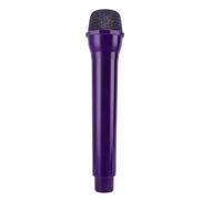 Jectse Fausse Jouet de Microphone Réaliste, Accessoire de Cosplay de Microphone à échelle Légers et Léger 1: 1 pour la Pratique de la Parole, la Prise de Photos et Les Performances de (Violet foncé)