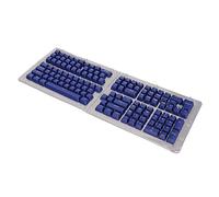 Jectse Formulaire de Bouchons de Clés de Clavier PBT de Haute qualité pour Le Clavier Mécanique, Combinaison de Bricolage Adaptée à la Plupart des Joueurs (Lettres Jaunes Bleues)