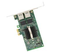Jectse Gigabit Dual Port Network Carte Fast 1000mbit / S Ethernet Adaptateur pour Les Ordinateurs de Bureau, 82575EB Chipset pour /, Plug et Jeu D'interface PCI-E X1