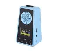 Jectse Haut-parleur Métronome BT Numérique 2 en 1 pour Guitare, Piano, Batterie de Couleur Noire avec Batterie Longue Durée pour Musiciens et Artistes (11,9x6,6x5,9cm)