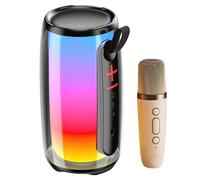 Jectse Haut-Parleur Portable de la Machine du Système de karaoké avec Microphone pour Les Fêtes, Léger et Facile à Conserver, connectivité sans Fil pour Chanter à Tout Moment, Matériau ABS Durable