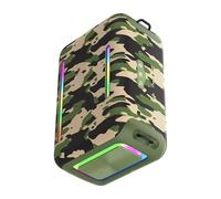 Jectse Haut-Parleur Portable, Haut-Parleur Bluetooth Super Basses 120 W avec Lumières RVB et Batterie 24 000 MAh, pour Fête, Camping, Plage en Plein Air (Camouflage)