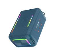 Jectse Haut-Parleur Portable, Haut-Parleur Bluetooth Super Basses 120 W avec Lumières RVB et Batterie 24 000 MAh, pour Fête, Camping, Plage en Plein Air (Blue)