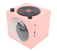 Jectse Haut-Parleur Vintage à 360 ° avec Conception de Joueurs, 5.0, Half Moon Night Light, pour la Chambre, avec Une Batterie de 1500mAh Li, Protocole de Support: Disque Rotatif A2DP
