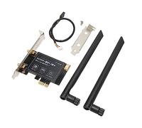 Jectse High-Speed -WiFi 6 PCIE Card Double Antenne BT5.2 MU MIMO OFDMA PCIE Sell Adaptateur pour Le BURIS, GIGABIT Network ENVICON, adapté au 10/11