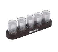 Jectse Horloge de Tube, Tubes à LED Corloge Analogique 16 Millions de Couleurs, 9 Modes D'affichage Ajustements, Décoration de Bureau Exquise pour Salle (Prise UE)