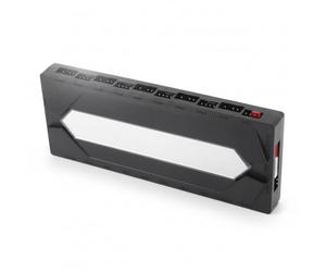 Jectse Hub de Ventilateur Argb, 1 à 10, Port d'alimentation Serial Ata, Base Magnétique 5 V 3 Broches, Conception de Plaque Arrière Magnétique, Prend en Charge jusqu'à 10 Ventilateurs (Black)