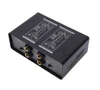 Jectse Hum Eliminator Box, Réglage du Gain à 3 Niveaux élimine les Interférences Sonores, avec Traitement Indépendant à Double Canal, pour Mélangeurs de Microphones à Condensateur,