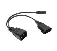 Jectse IEC320 C20 à IEC320 C7 Câble Adaptateur de Séparateur Y Heavy Duty Duty pour L'ordinateur Câble Réseau HDTV pour L'échelle électronique de la Machine à Barres de Projecteur