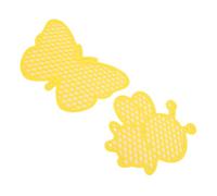Jectse Île de Mangeoire D'Abeilles Flottantes Décoratives pour Les Abeilles pour Le Jardin; Matière PP Flottante Pad ETRER LA PADING Safe; 2 Pcs pour Les Bassins d'oiseaux; Oasis d'abeille (Yellow)