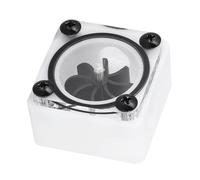 Jectse Indicateur de Debit, Debitmère de Refroidilting par Eau Professionnel à Filetage G1 / 4, Indicateur de Debitmère d'eau Acrylique Pom à 8 Turbines Couler Système de (3 Passes)