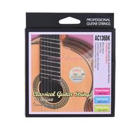 Jectse Jeu de 6 Cordes de Guitare Classique en Nylon Noir, Tension Dure, Jeu de Cordes de Guitare pour Accordage Standard, de Acoustique avec Corde G-3ème Gratuite