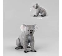 Jectse Jouet Réaliste en Plastique Modèle Koala pour Décoration de Chambre d'enfant, Matériau Sûr, Fabrication Exquise, Jouet de Statue d'animal pour Apprendre sur Les Animaux (Koala Assis)
