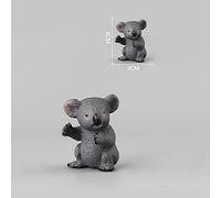 Jectse Jouet Réaliste en Plastique Modèle Koala pour Décoration de Chambre d'enfant, Matériau Sûr, Fabrication Exquise, Jouet de Statue d'animal pour Apprendre sur Les Animaux (Petit Koala)