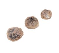 Jectse Jouets pour Chat, 3 Boules en Fausse Fourrure de Lapin avec Herbe à Chat, Boules de Fourrure Douces et Moelleuses pour Les Coups de Pied, Jeux d'exercices Interactifs en Intérieur, Boule