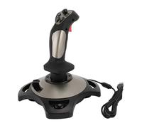 Jectse Joystick de Jeu de Vol PC, Bâton de Vol Filaire avec Fonction de Vibration pour Ordinateur Portable, Compatible avec 7 8 10 11, Valve D'accélération 4 Axes 12 Boutons, Facile