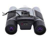 Jectse Jumelles 10x25 Haute Puissance pour Adultes, Jumelles Compactes 10X étanches avec Carte de Stockage de 32 Go, pour L'observation des Oiseaux, Le Camping, Les Voyages, Les