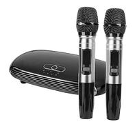 Jectse K8 Machine de karaoké Microphone de Carte Sonsans Fil avec Transmission Longue Distance,pour Arc, Carte Son USB, Enregistrement D'application,5.0, pour Téléphone Portable TV