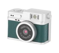 Jectse Keychain Retro Camera 1080p FHD Light - Caméra Numérique Compact pour Les Documentaires Itinérants (Green)