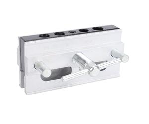 Jectse Kit de Gabarit de Cheville à Centrage Automatique, Bloc de Gabarit de Guide de Perçage avec Bagues, de Trou Droit pour le Travail du Bois, Outil de Menuiserie de Biscuit Réglable