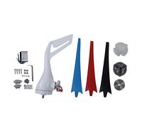 Jectse Kit de Générature d'Éolienne, 200 W avec 3 Pales, Kit de Générature Hybride Solaire Éolien Triphasé, Généraur d'Énergie Éolienne à Réglage Automatique, avec Contrôleur pour (DC12V)