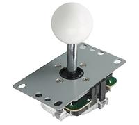Jectse Kit de Joystick D' Plug and Play, Aucun Pilote Nécessaire, Câble USB séparé, Boule Amovible, Matériau Durable, pour Pièces de Rechange DIY (White)