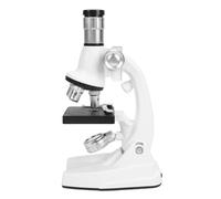 Jectse Kit de Microscope pour Enfants, Zoom 100X-1200X, Microscope éducatif éclairé par LED avec Lames Préparées, Pince à épiler pour L'apprentissage Précoce des Sciences