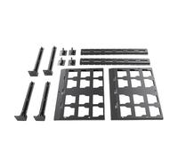 Jectse Kit de Rayonnage de Boîte à Outils, Système de Rangement Mural à 2 étagères adapté à l'emballage, Kit de Rail E Porteur de Charge de 80lb
