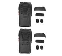 Jectse Kit de Réparation Boîtier de Couverture pour BF-888S 2 Voies Radio, avec Push to Talk Bouton de Volume Bouton Sélecteur de Canal Casque Jack Cache-Poussière, 2 Set