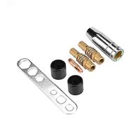 Jectse Kit de Torche de Soudage à Buse Conductrice, 19 Pièces/Ensemble Pointes de de Soudage Mig/Mag 0.8 Kit de Pointe de Buse à Gazer Binzel 15ak, Accessoires de de