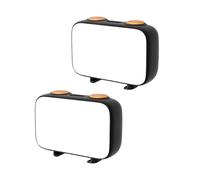 Jectse Kit D'éclairage Vidéo Compact pour Mini Caméra d'action LED 2 Pièces avec Réglage de la Température en Trois Couleurs pour 3, Double Extension de Griffe Froide pour Améliorer la qualité