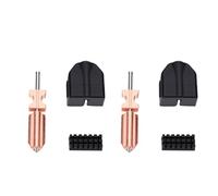 Jectse Kit Hotend de Remplacement de 0,4 Mm pour Imprimante 3D Buse Hotend à échange Rapide Détachable, Kit de Buse avec Brosse de à Manchon en Silicone