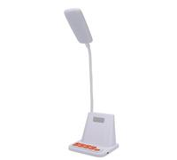 Jectse Lampe de Bureau avec Minuterie, Lampe de Table de Gestion du Temps avec Chronométrage et Compte à Rebours, 3 Modes de Lecture de Couleur Dimmable, Lumière Task Flexible Cololk
