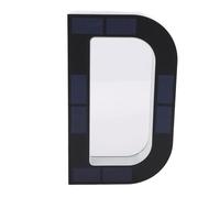 Jectse Lampe Solaire de Lettre de Maison de 9 Pouces, Panneau D'adresse Lumineux à LED à Détection Automatique, Lettre D Noire, Lumière de Numéro Extérieure étanche pour Mur, Lumière de Boîte aux