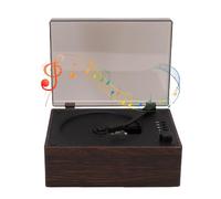 Jectse Lecteur CD Portable avec Haut-parleurs, Son Stéréo HiFi Bluetooth 5.1, Lecteurs de Musique CD Rétro en Bois avec écouteurs, Prise en Charge USB et Lecture AUX pour Maison et (Noyer)