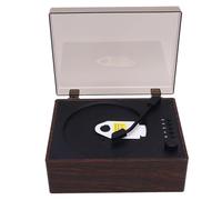 Jectse Lecteur CD Portable, Lecteur CD Multifonction Rétro en Bois avec Télécommande, Lecture de clé USB, pour L'apprentissage des Langues, Les Histoires au Coucher, Le (Couleur Noyer)