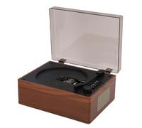 Jectse Lecteur CD Portable, Lecteurs CD Portables Rétro Nostalgiques, Double Haut-Parleur Bluetooth 5.1, Lecteur USB avec Entrée AUX avec écouteurs pour Maison et Voiture (Brown)