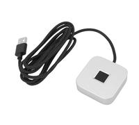 Jectse Lecteur D' Digitales USB, 360° Touch One Click Login Biométrique Scanner D' Digitales Dongle USB A 3.0 et Type C Enregistreur D' Digitales USB (Silver)