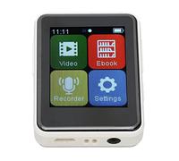 Jectse Lecteur MP3 de Contrôle Tactile de 5.0 avec Extension de Mémoire pour Lecteur Audio -ader 1,8 Pouce de Musique pour Les Rats de Bibliothèque Metal Silver (Carte mémoire de 128 Go)