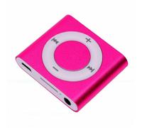 Jectse Lecteur MP3 Portable Lecteur Audio de Musique avec Haut-Parleur intégré Son HiFi Surround 3D Multi Formats Audio MP3 WMA FLAC pour la Course à Pied Jogging Randonnée (Rose Rouge)